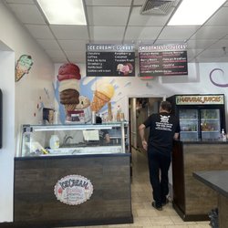 Ice cream and smoothie section
