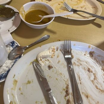 Los Tres Cochinitos Restaurant - I was too excited to eat so I took a picture after I ate. - Mexican Near Me - Los Angeles, California