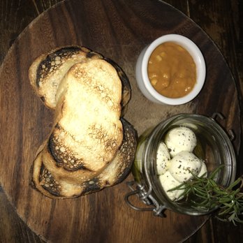 Prospect Gourmand - Goat cheese balls with freshly baked bread and homemade chutney - New American Near Me - Beverly Hills, California Prospect Gourmand - Goat cheese balls with freshly baked bread and homemade chutney - New American Near Me - Beverly Hills, California