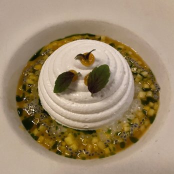Bresca - Ambrosia (tapioca, mango and passion fruit) - New American Near Me - Washington, DC, District of Columbia Bresca - Ambrosia (tapioca, mango and passion fruit) - New American Near Me - Washington, DC, District of Columbia