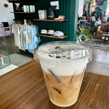 Trellis Coffee Bar - Iced Salted Caramel with Oatmilk - Coffee & Tea Near Me - Augusta, Georgia