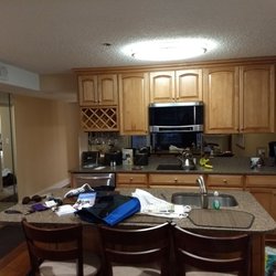 Edgewater Inn - Room 116: spacious kitchenette.