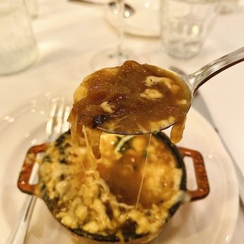Justine - French onion soup - first bite - French Near Me - New Orleans, Louisiana Justine - French onion soup - first bite - French Near Me - New Orleans, Louisiana