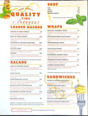 Menu photo 6 Quality Time & Carry Out New Brighton, PA Menu photo 6 Quality Time & Carry Out New Brighton, PA
