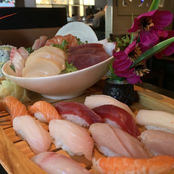 Ten Sushi Japanese Restaurant - Love Boat for 2 -sashimi were amazing- the nigiri were the perfectly sized, most of the sashimi covered the rice. Other rolls were delish - Sushi Bars Near Me - Maple Grove, Minnesota