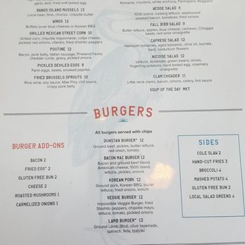 Dunstan Tap & Table - Menu - Burgers Near Me - Scarborough, Maine Dunstan Tap & Table - Menu - Burgers Near Me - Scarborough, Maine