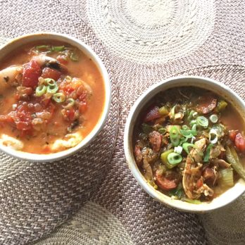 Puddin' - Shrimp grits/chicken beef sausage gumbo - Comfort Food Near Me - Washington, DC, District of Columbia