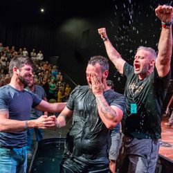 Grace City Church - John Lovell, warrior poet society founder, baptizing.