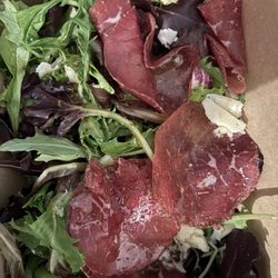 Parcht Bottleshop + Bites - Mixed green salad (with bresaola and vecchio piave) was a decent portion
