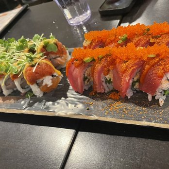 Sen Dai Sushi - Left: Sumo Roll Right: Sendai Roll - Japanese Near Me - Milpitas, California Sen Dai Sushi - Left: Sumo Roll Right: Sendai Roll - Japanese Near Me - Milpitas, California