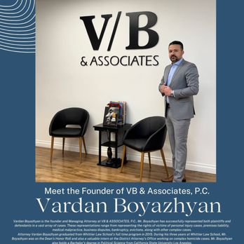 VB & Associates - Meet the attorney, Vardan Boyazhyan! - Personal Injury Law Near Me - Glendale, California VB & Associates - Meet the attorney, Vardan Boyazhyan! - Personal Injury Law Near Me - Glendale, California