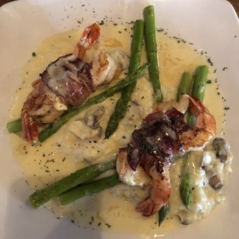 Venues Cafe - Bacon wrapped stuffed shrimp over risotto was amazing!! - New American Near Me - Carefree, Arizona
