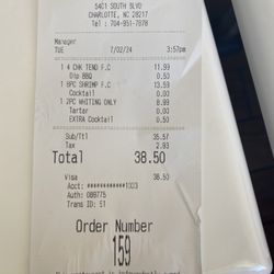 American Deli - This was just one receipt for food. I spend 8$ In a separate transaction for 2 nasty drinks. Lemonade was awful.