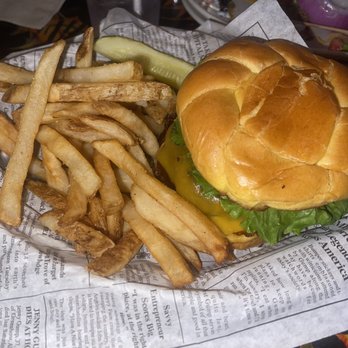 Rainforest Cafe - BBQ bacon cheeseburger and fries - American Near Me - San Antonio, Texas
