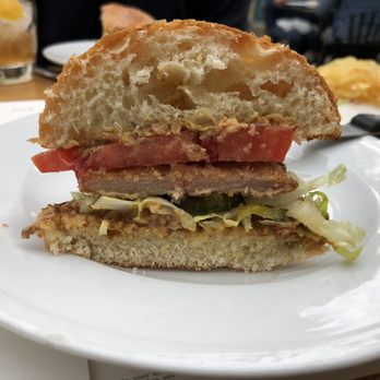 Bluebeard - Nasty pork sandwich, you can see how dry that pork is - New American Near Me - Indianapolis, Indiana