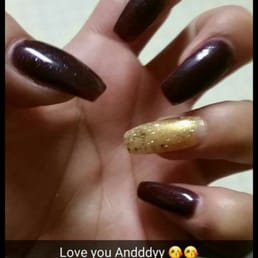 Coffin shape acrylics by Andy