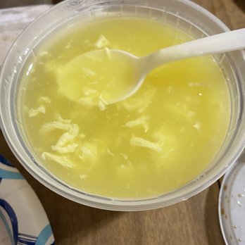 Chan's Garden - Taste like chemical to me but supposed to be Egg Drop Soup - Chinese Near Me - Ann Arbor, Michigan