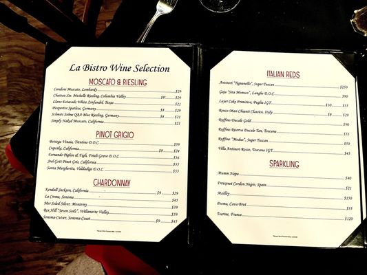 Menu photo 1 La Bistro Italian Grill Hurst, TX Menu photo 1 La Bistro Italian Grill Hurst, TX