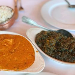 Ocean Indian Cuisine - Basmati Rice; Chicken Tikka Masala; Saag Paneer
