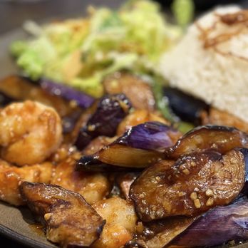 Burma 2 - Garlic eggplant with shrimp - Burmese Near Me - Walnut Creek, California Burma 2 - Garlic eggplant with shrimp - Burmese Near Me - Walnut Creek, California