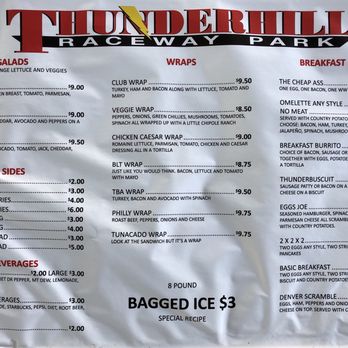Thunderhill Grill - Menu 2 of 2. Note: Menu will be changing soon! - Caterers Near Me - Willows, California Thunderhill Grill - Menu 2 of 2. Note: Menu will be changing soon! - Caterers Near Me - Willows, California