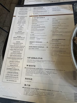 Menu photo 5 King Street Oyster Bar Washington, DC, DC Menu photo 5 King Street Oyster Bar Washington, DC, DC