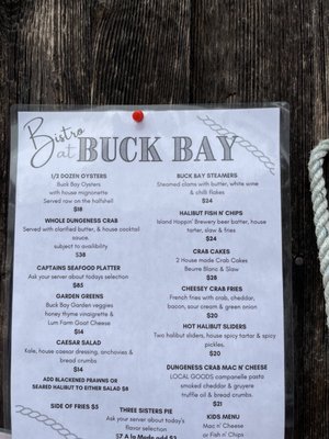 Menu photo 7 Buck Bay Shellfish Farm Olga, WA
