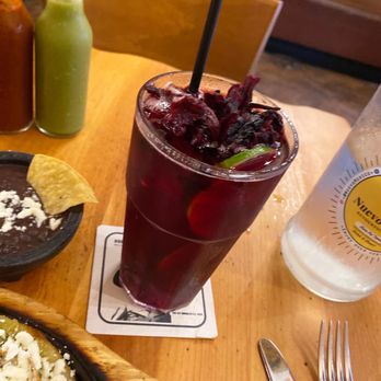 Nuevo Mexico Restaurant & Bar - Aqua de Jamaica Drink - Mexican Near Me - Brooklyn, New York Nuevo Mexico Restaurant & Bar - Aqua de Jamaica Drink - Mexican Near Me - Brooklyn, New York
