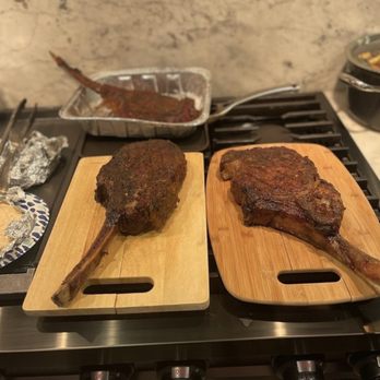 Vons - two steaks on cutting boards on a stove - Grocery Near Me - Upland, California