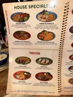 Menu photo 3 Tarahumara's Mexican Cafe & Cantina Norman, OK