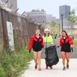 Buffalo Seminary - In the fall, SEM students volunteer for Buffalo Niagara Riverkeeper's Shoreline Sweep on the Buffalo River by the BSRA boathouse.