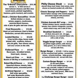 Geraghty's Pub - Menu