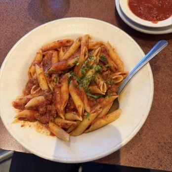 Amici's East Coast Pizzeria - PENNE WITH MEAT SAUCE - Pizza Near Me - Vacaville, California Amici's East Coast Pizzeria - PENNE WITH MEAT SAUCE - Pizza Near Me - Vacaville, California