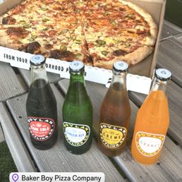 Pizza and sodas