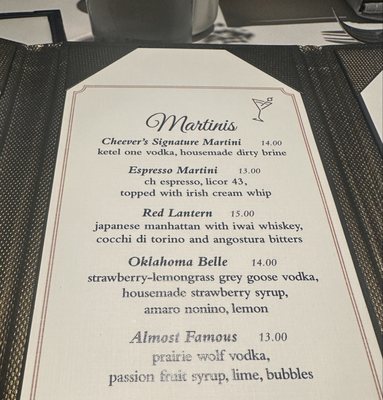Menu photo 7 Cheever's Cafe Tulsa, OK