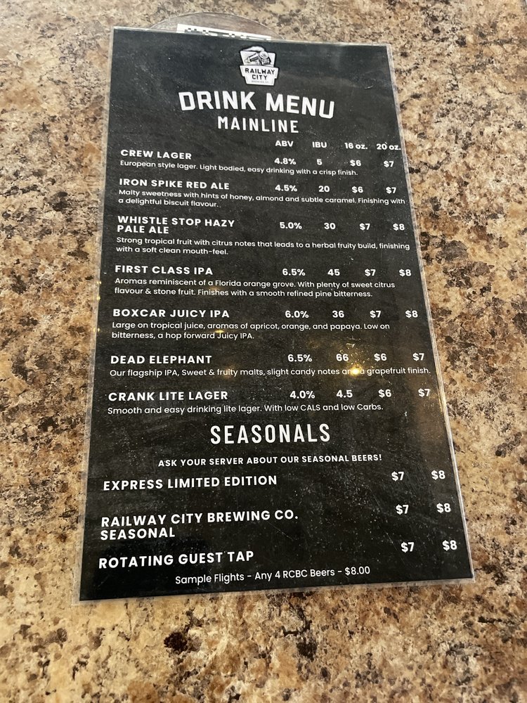 RAILWAY CITY BREWING COMPANY - Updated December 2025 - 13 Photos & 11 ...