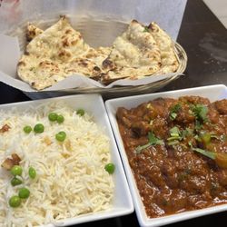 India Cafe - Lamb Rogan Josh rice and naan