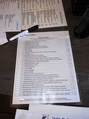 Menu photo 1 Wild Tuna Sushi and Grill Naperville, IL Menu photo 1 Wild Tuna Sushi and Grill Naperville, IL