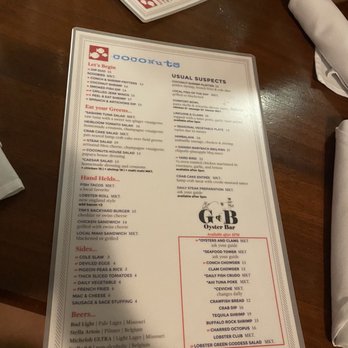 Coconuts - Menu - Seafood Near Me - Fort Lauderdale, Florida Coconuts - Menu - Seafood Near Me - Fort Lauderdale, Florida