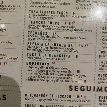 Pisco y Nazca Ceviche Gastrobar - menu - Gastropubs Near Me - Doral, Florida Pisco y Nazca Ceviche Gastrobar - menu - Gastropubs Near Me - Doral, Florida