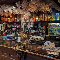 Barnaby's of Northbrook - The bar - full of plastic steins. Reminded me so much of the late 80s, early 90s