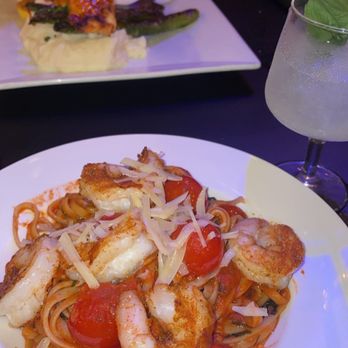 The Carvery - Shrimp scampi and cucumber vodka cocktail - Steakhouses Near Me - Long Beach, California The Carvery - Shrimp scampi and cucumber vodka cocktail - Steakhouses Near Me - Long Beach, California