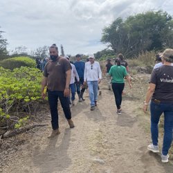 Waihee Coastal Dunes and Wetlands Preserve - Touring with a group of volunteers