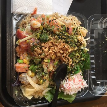 Poke Salad Bar - Large bow with 4 fish selections. - Poke Near Me - Pasadena, California Poke Salad Bar - Large bow with 4 fish selections. - Poke Near Me - Pasadena, California