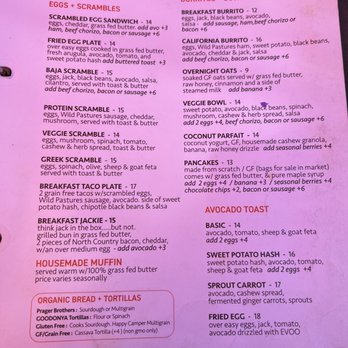GOODONYA Organic Eatery - Menu - Coffee & Tea Near Me - Encinitas, California