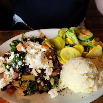 Fireside Grille - Greek chicken. Mashed potatoes and steamed veg - American Near Me - Sugar Grove, Illinois Fireside Grille - Greek chicken. Mashed potatoes and steamed veg - American Near Me - Sugar Grove, Illinois