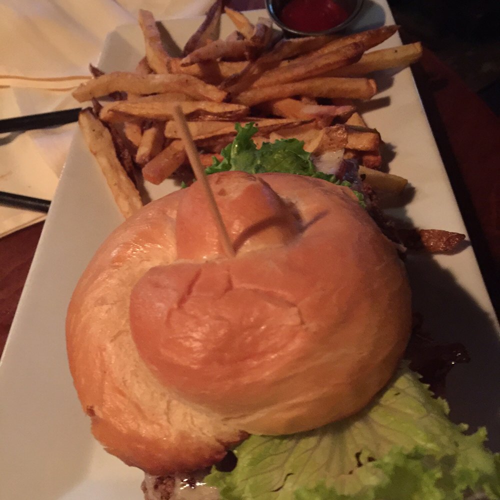 The Fork n Cork - Chicken sandwich with fries - New American Near Me - Wilmington, North Carolina