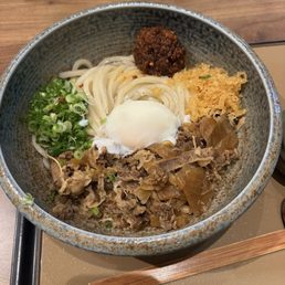 Cold Spicy Niku Bukkake Udon Cold Spicy Niku Bukkake Udon