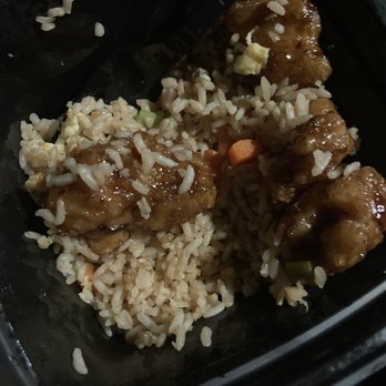 Panda Express - Decent amount of orange chicken but super bland fried rice - Chinese Near Me - Hacienda Heights, California