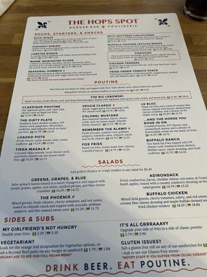 Menu photo 1 The Hops Spot Clayton Clayton, NY